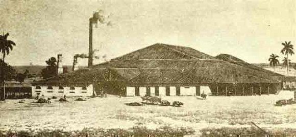Imagen del ingenio de La Demajagua captada por Ernestro Bavastro en enero de 1863. Foto: Tomada de historia.cubaeduca.cu