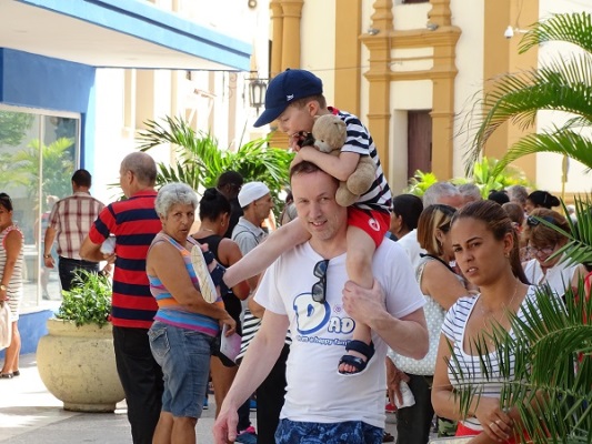 Padre con su hijo