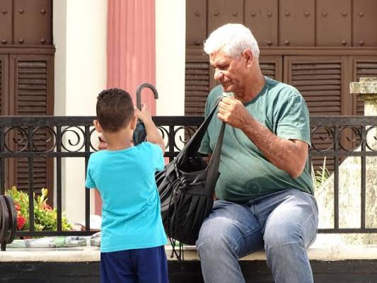 Padre con su hijo