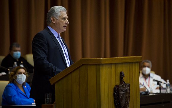 Presidente cubano Miguel Díaz-Canel. Foto: Irene Pérez/ Cubadebate.