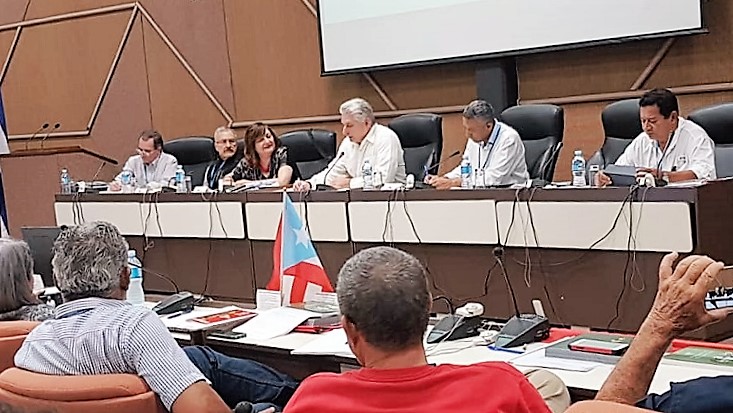 Diaz-Canel attends the Sao Paulo Forum Working Group Meeting