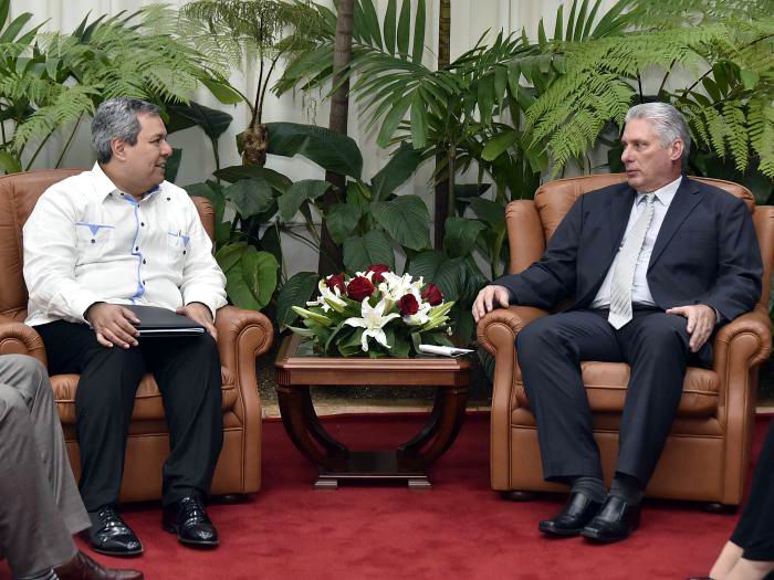 Recibió Díaz-Canel al Presidente Ejecutivo del Banco Centroamericano de Integración Económica 
