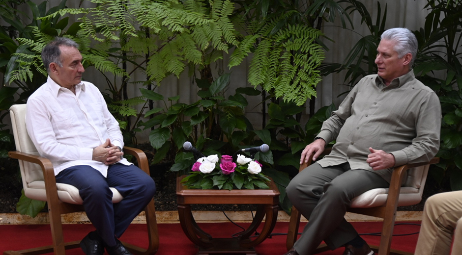 Miguel Díaz-Canel Bermúdez y Enrique Santiago Romero Miguel Díaz-Canel Bermúdez y Enrique Santiago Romero