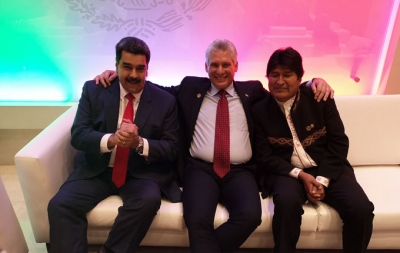 Presidentes de Cuba, Bolivia y Venezuela