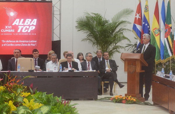 Díaz-Canel defiende ALBA-TCP como espacio de concertación de la izquierda latinoamericana