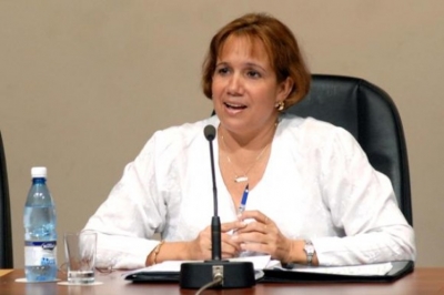 La vicepresidenta de la Asamblea Nacional del Poder Popular (ANPP), Ana María Mari Machado
