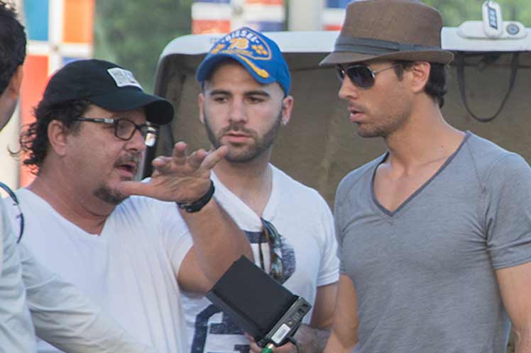 Cantante español Enrique Iglesias filma video clip en Cuba,