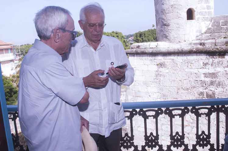 El Canciller de España resalta labor de Eusebio Leal en la conservación del Patrimonio de Cuba Fotos: José Tito Meriño/ PL