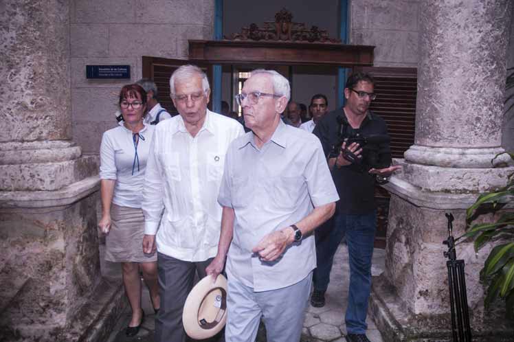 El Canciller de España resalta labor de Eusebio Leal en la conservación del Patrimonio de Cuba Fotos: José Tito Meriño/ PL
