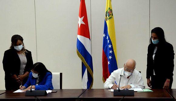 Firman Cuba y Venezuela convenio bilateral para la producción de alimentos