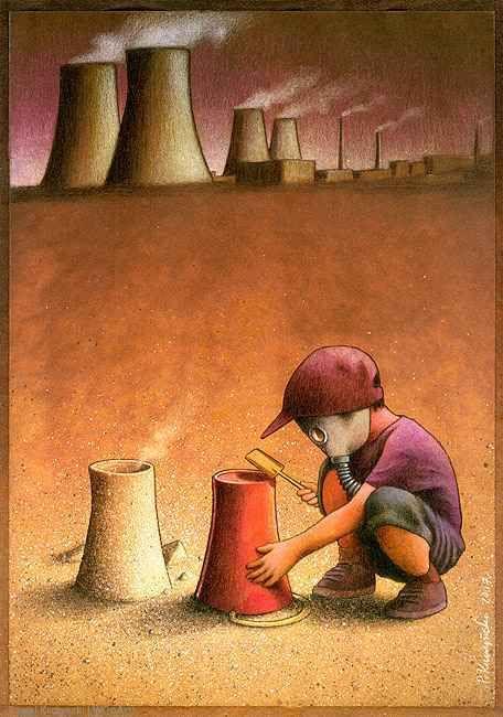 Medio ambiente. Foto: Obra del pintor Pawel Kuczynski