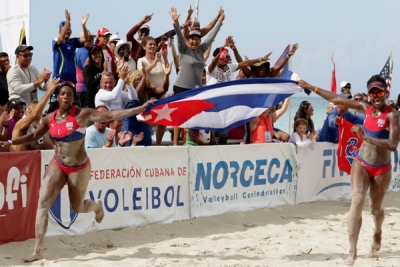 Cuba cuatro medallas y un récord en Norceca de Playa 