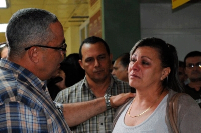 Familiares de las víctimas del trágico accidente aéreo ocurrido  en La Habana