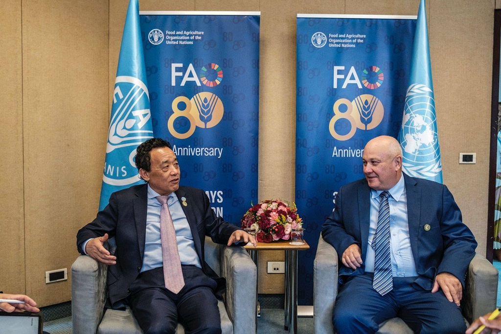 Viceprimer ministro de Cuba dialogó con director general de la FAO