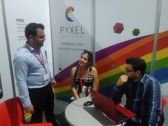 Los integrantes de Pyxel Solutions ven en su participación en Informática 2018 un reconocimiento a su trabajo.
