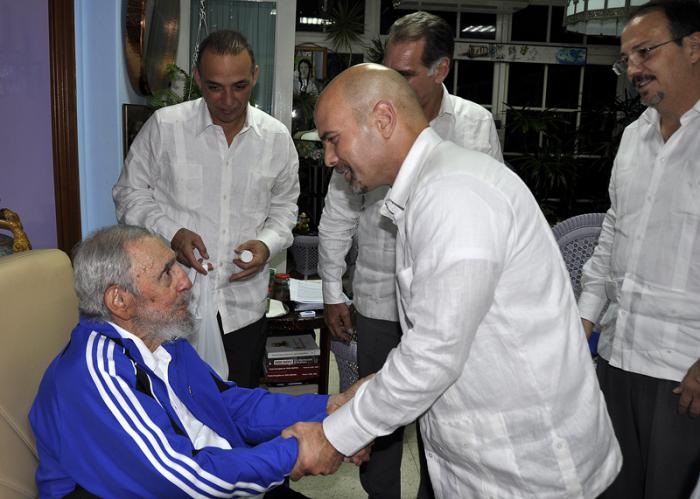 Fidel Castro y  Gerardo Hernández