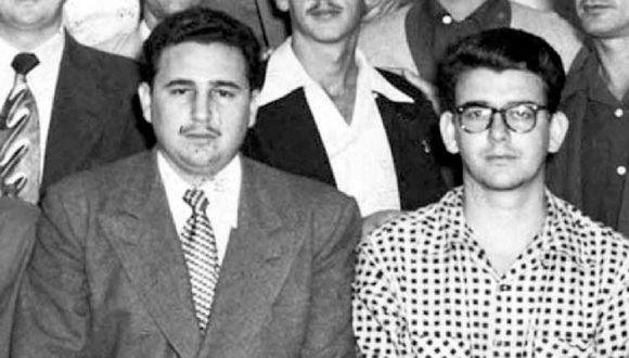 Fidel Castro y Abel Santamaría