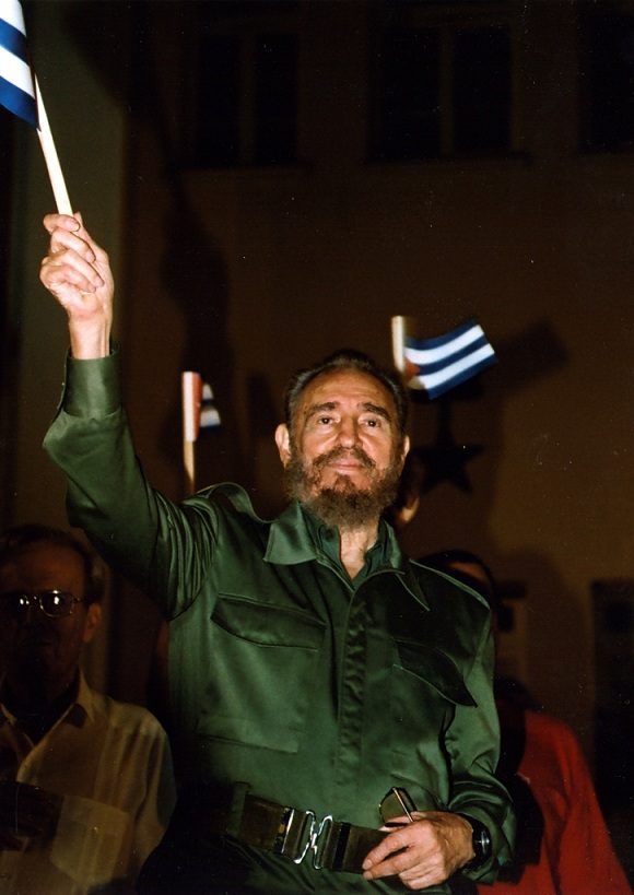 Fidel Castro durante la conmemoración del 50 Aniversario del Asalto al Cuartel Moncada efectuado en Santiago de Cuba, 26 de julio de 2003. Foto: Estudios Revolución / Sitio Fidel Soldado de las Ideas