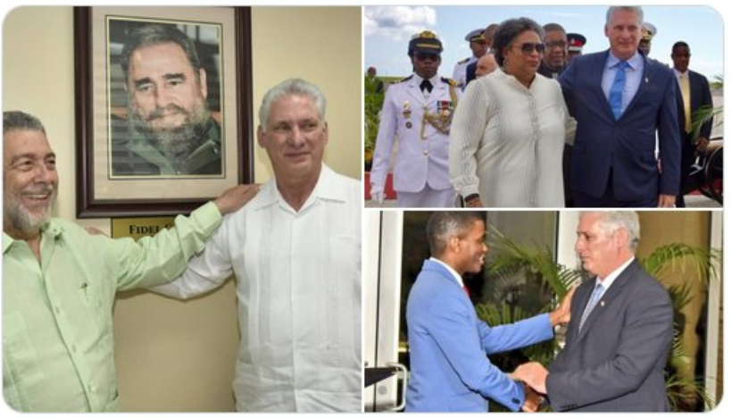 Presidente de Cuba concluyó periplo por países del Caribe Presidente de Cuba concluyó periplo por países del Caribe