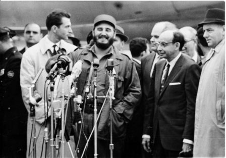 Fidel habla a su llegada a New York