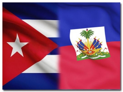 Banderas de Cuba y Haití