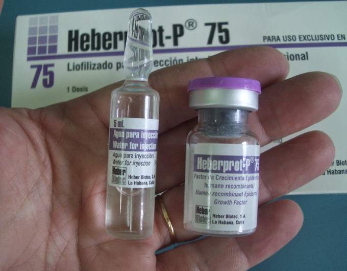 Medicamento  cubano Heberprot-PE