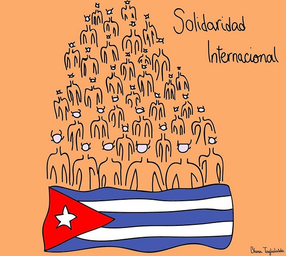La imagen del día: Agradecimiento a Cuba resumido en un dibujo