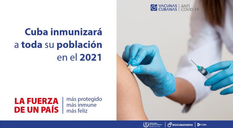 Cuba inmunizará a toda su población frente a la Covid-19 en el 2021