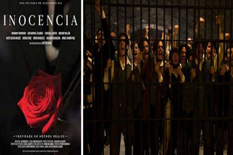Banner alegórico a la película cubana Inocencia