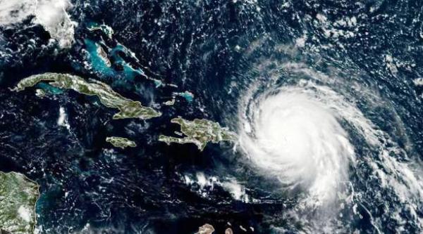 Imagen del satélite del huracán Irma