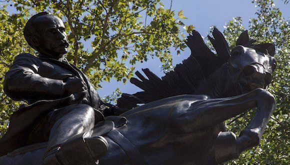 Estatua ecuestre de José Martí en Nueva York. Foto: Ismael Francisco.