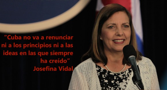 Josefina Vidal, directora general de Estados Unidos en la Cancillería cubana