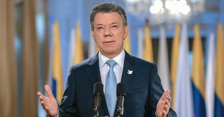 El presidente colombiano, Juan Manuel Santos