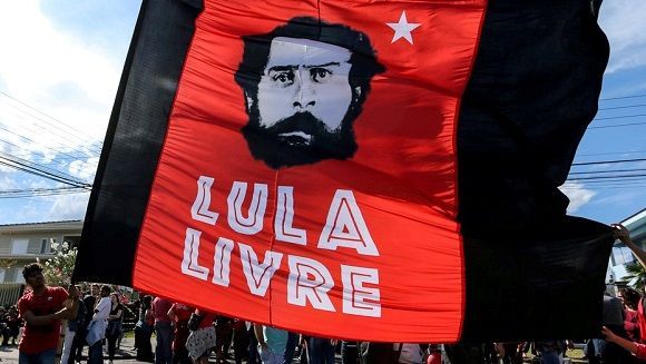 Cartel de apoyo a  Luiz Inacio Lula Da Silva,
