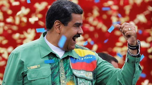 Maduro durante acto de campaña anterior a los comicios. Foto: Reuters.