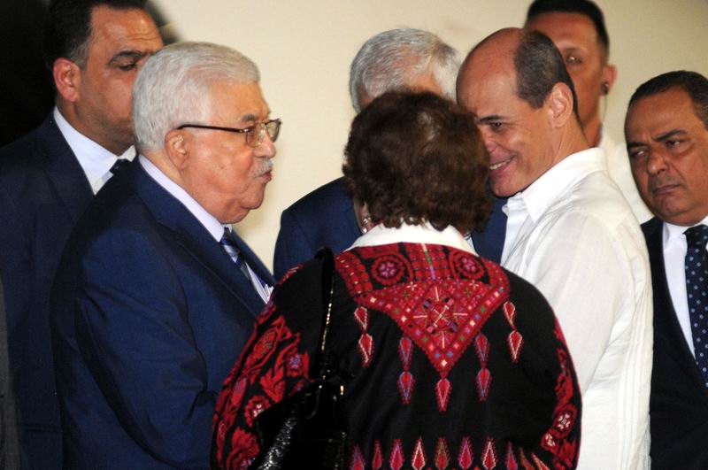 En Cuba presidente de Palestina, Mahmoud Abbas