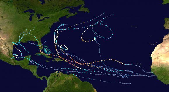 Mapa ciclones 2017
