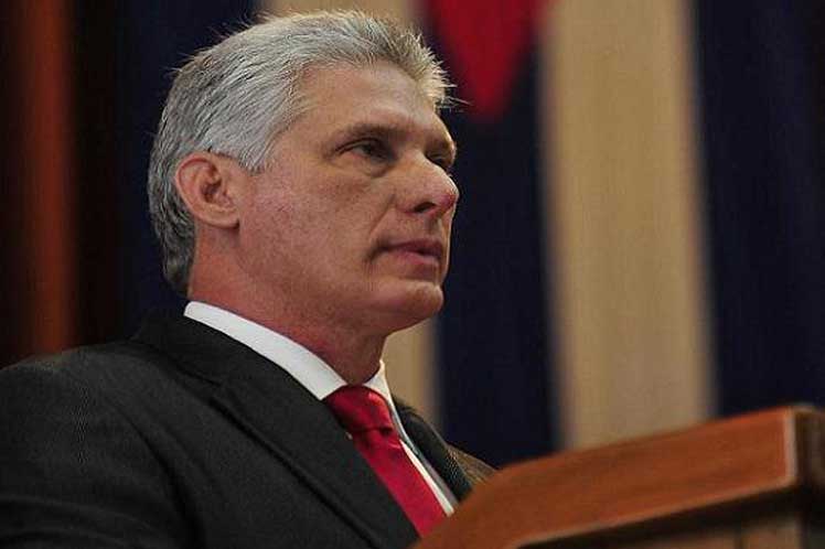 presidente de Cuba, Miguel Díaz-Canel