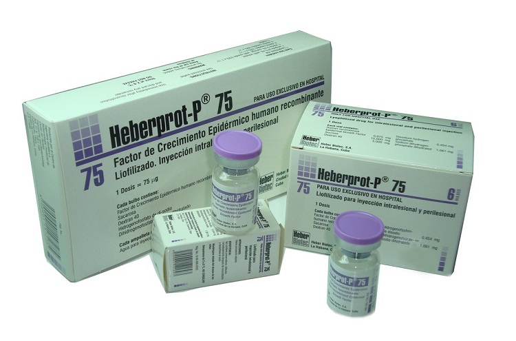Medicamento Heberprot-P, fabricado en Cuba