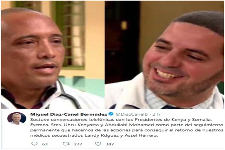 médicos cubanos secuestrados en África