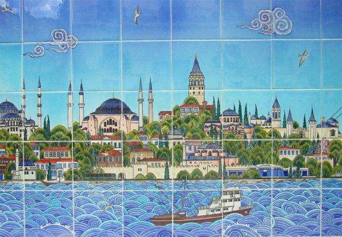Mural de azulejos donado por la República de Turquía se suma a los atractivos que de por sí ya tiene esa zona de la parte más antigua de la ciudad Mural de azulejos donado por la República de Turquía se suma a los atractivos que de por sí ya tiene esa zona de la parte más antigua de la ciudad