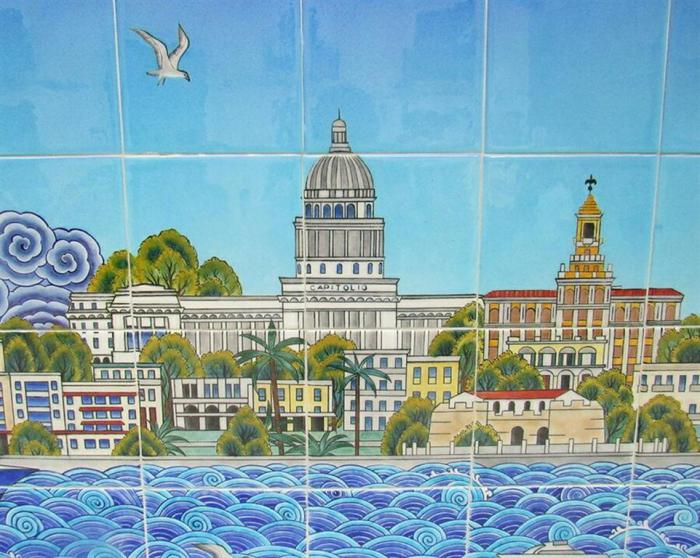 Mural de azulejos donado por la República de Turquía se suma a los atractivos que de por sí ya tiene esa zona de la parte más antigua de la ciudad Mural de azulejos donado por la República de Turquía se suma a los atractivos que de por sí ya tiene esa zona de la parte más antigua de la ciudad