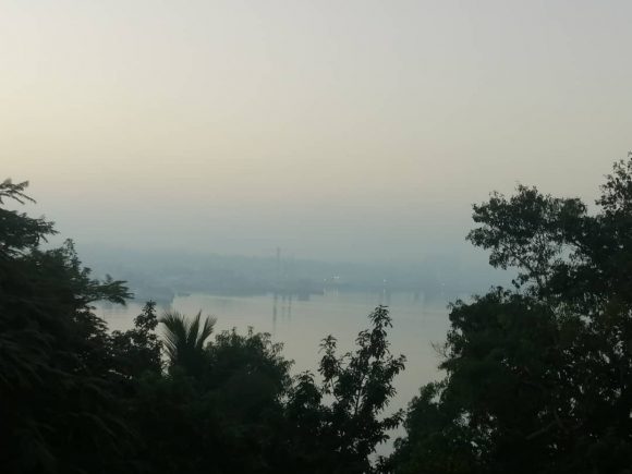 Imagen tomada al amanecer por un especialista del Centro de Pronóstico desde el Instituto de Meteorología, en La Habana. Imagen tomada al amanecer por un especialista del Centro de Pronóstico desde el Instituto de Meteorología, en La Habana.