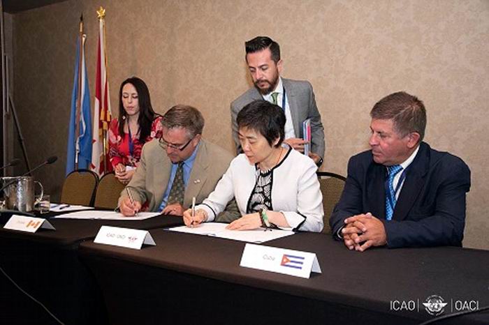 Cuba y Canadá firmaron por separado un Memorando de Cooperación con la OACI.