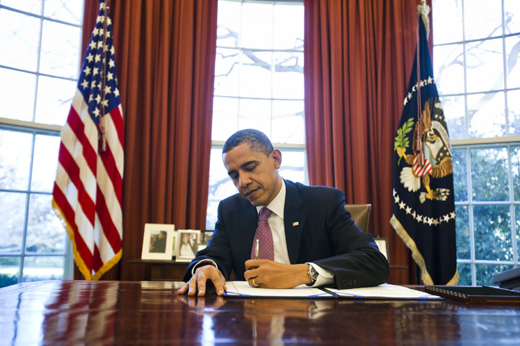 Obama en su despacho Obama en su despacho