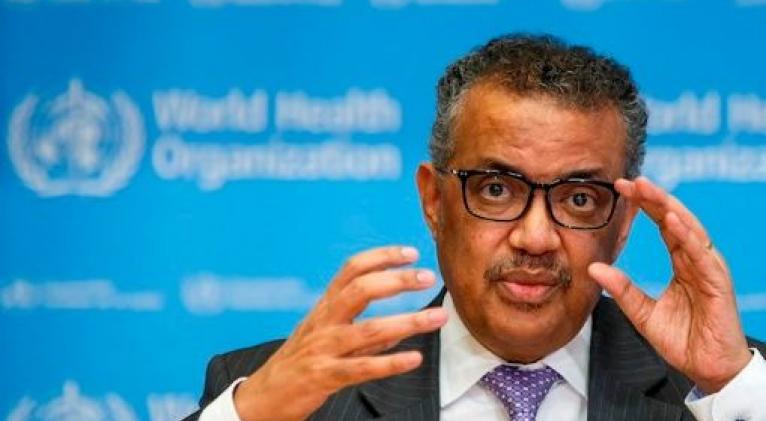 El director general de la OMS, Tedros Adhanom Ghebreyesus, explicó que con esta alianza se garantizarán 2.000 millones de dosis. Foto: EFE