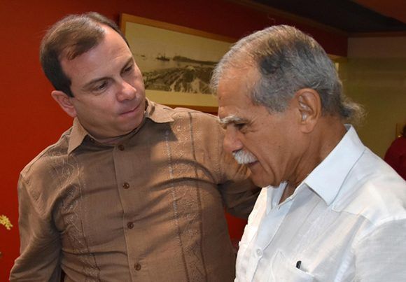Oscar López  Rivera y Fernando González Llort