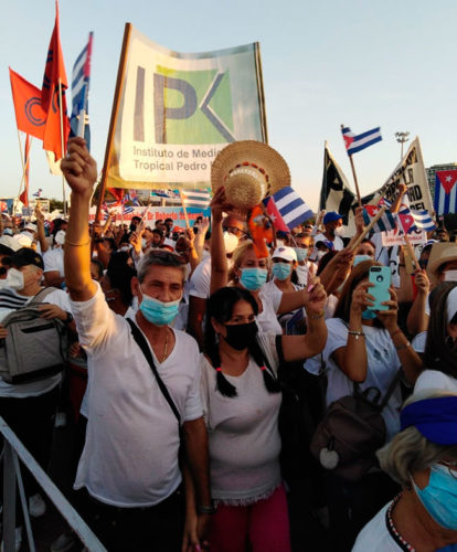 desfile por el primero de mayo. Foto: Francisco Rodríguez Cruz
