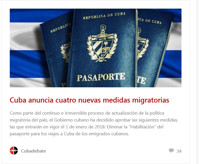 Cuba anuncia cuatro nuevas medidas migratorias 