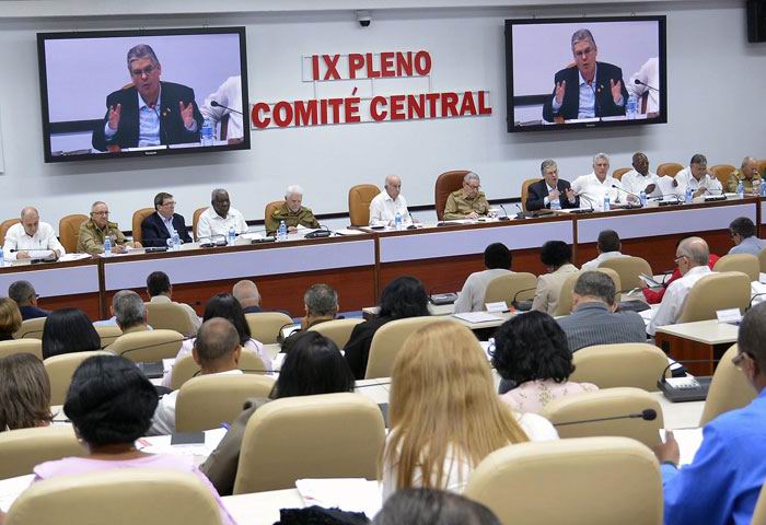 Realizado IX Pleno del Comité Central del Partido Comunista de Cuba